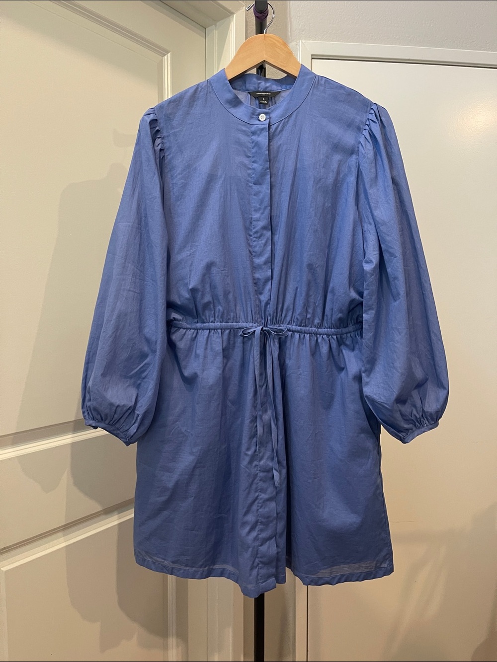 Banana Republic Blue Lightweight Shirt Dress
